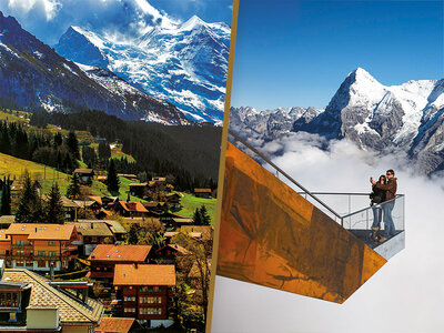 Coffret cadeau Une nuit dans l’Oberland bernois avec brunch au Piz Gloria