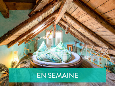 Coffret cadeau 1 nuit relaxante en suite à thème avec souper et spa au bord du lac de Thoune