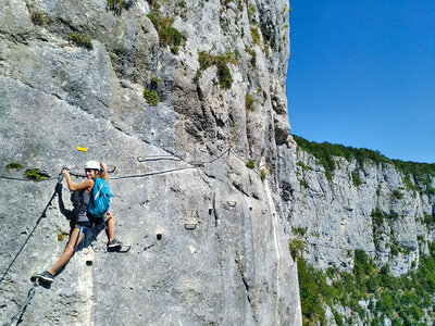 Parcours via ferrata Jules Carret près de Aix-les-Bains pour 2 confirmés