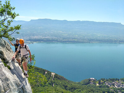 Coffret cadeau Parcours via ferrata de la Dent du Chat près d'Annecy pour 2 débutants