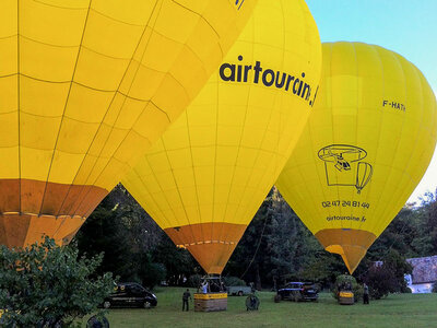 Vol en montgolfière avec pilotage au-dessus des châteaux de la Loire