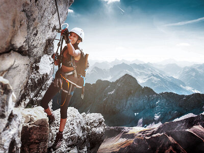 Geschenkbox Klettersteig-Abenteuer für 2 Neueinsteiger in Schneizlreuth