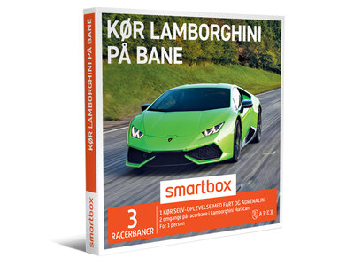 Gaveæske Kør Lamborghini på bane