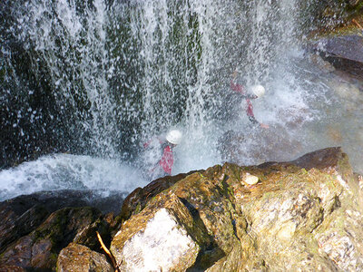 Canyoning-Action in der Auerklamm