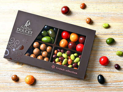 Coffret Gourmandise à domicile : coffret de chocolats et de friandises provençales