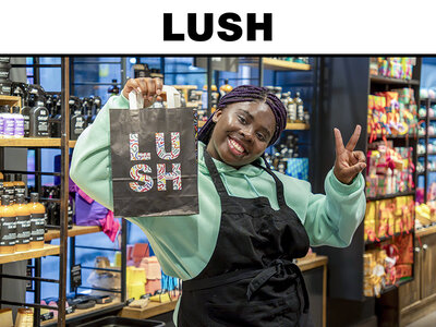 Caja regalo LUSH: 1 taller para hacer una bomba de baño para 10 personas