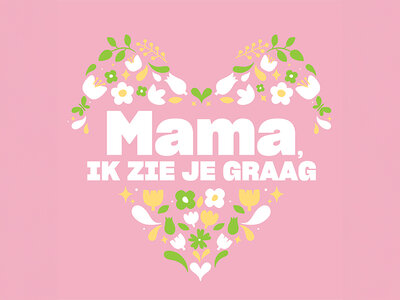 Cadeaubon Mama, ik zie je graag!