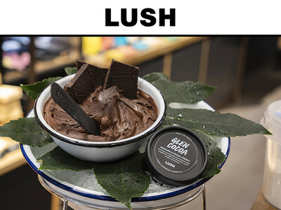 Caja regalo LUSH: 1 taller de mascarilla o limpiadora para 7 personas