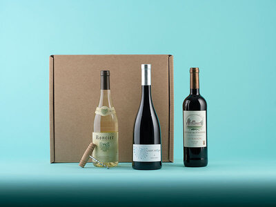 Coffret de 3 bouteilles : vin rouge et vin blanc livrés à domicile