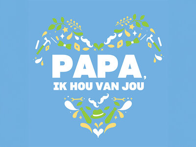 Cadeaubon Papa, ik hou van jou