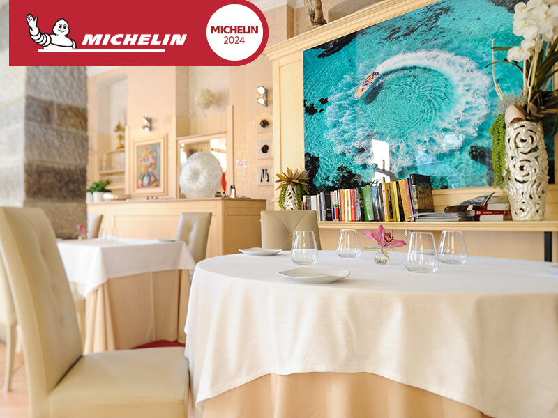 Cena a base di pesce in un ristorante della Guida Michelin in Liguria