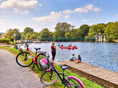 Excursion en canoë ou en kayak et balade en vélo pour 2 adultes et 1 enfant près de Lorient