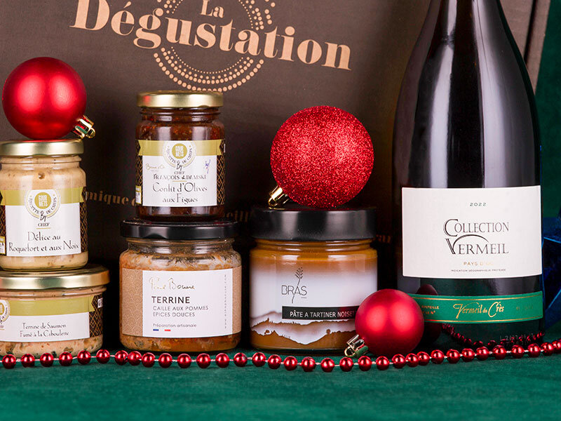 Coffret gourmand : assortiment de délicieux produits livré à domicile