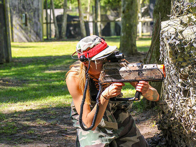 Boks Lasergame & paintball til børn hos Shoot to Thrill for 1