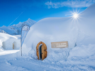 Coffret 1 nuit insolite en igloo avec souper et randonnée en raquettes près d'Innsbruck