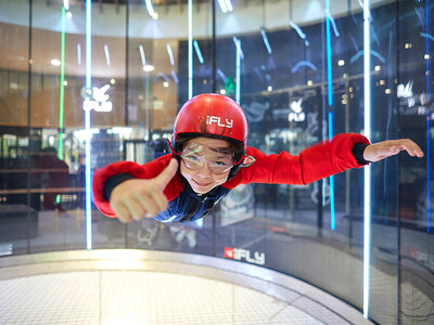 Coffret cadeau 2 vols en chute libre indoor et 1 vol immersif en 4D avec iFLY Lyon