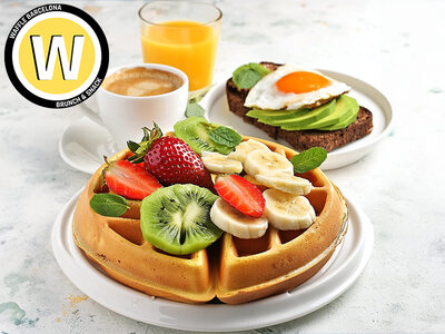 Caja regalo Brunch para 2 en Waffle Eixample, Barcelona