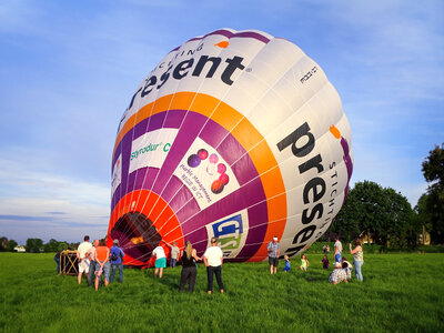 Doos Ballonvaart met bubbels voor 1 persoon