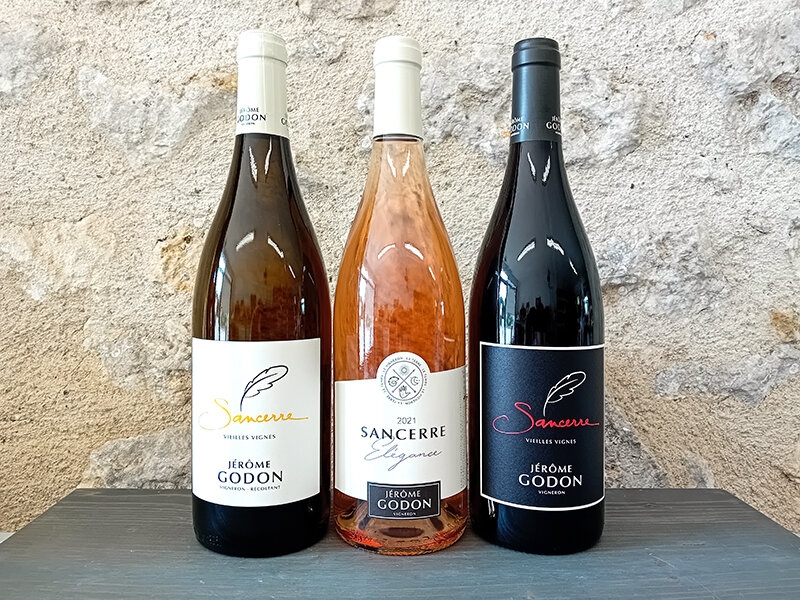 Assortiment de 3 bouteilles de vin de Sancerre livré à domicile
