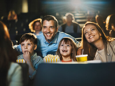 4 entradas de cine para 2 adultos y 2 niños