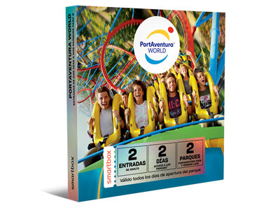 Caja regalo 1 entrada de 2 días a PortAventura Park y Ferrari Land para 2 adultos