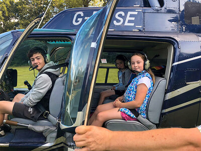 Box Himmelsritt beim Helikopterrundflug für 1 Person in deutschen Metropolen