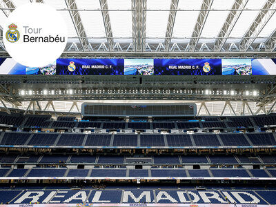 Caja regalo Estadio Santiago Bernabéu: 1 entrada de adulto con tour, museo y vista paronámica del estadio