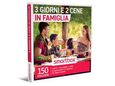 Cofanetto regalo 3 giorni e 2 cene in famiglia