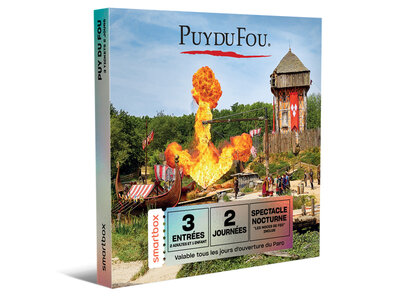 Coffret cadeau Deux journées en famille au Puy du Fou en 2025 pour 2 adultes et 1 enfant