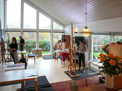 Boks 2-dages malekursus på Kunstskolen Gershøj for 1