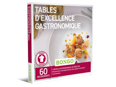 Coffret cadeau Tables d'excellence gastronomique