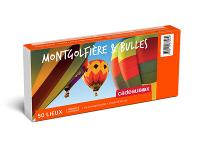 Coffret cadeau Montgolfière et bulles