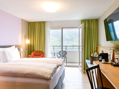 Coffret 1 nuit d'exception avec spa et champagne et vue sur le lac de Sarnen