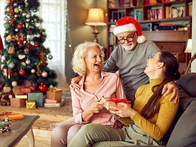 Geschenkbox Merry Christmas Mama und Papa