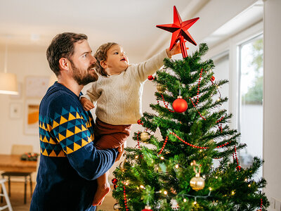 Geschenkbox Geschenk für den besten Papa in einer Weihnachtsbox