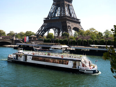 Coffret cadeau Croisière sur la Seine : 2h avec dîner italien