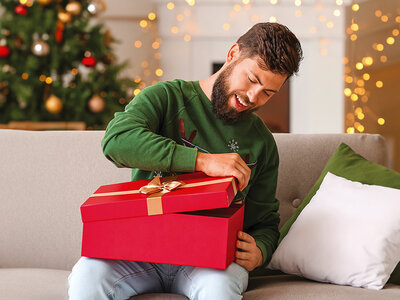 Geschenkbox Frohe Weihnachten - Geschenk für den Bruder!