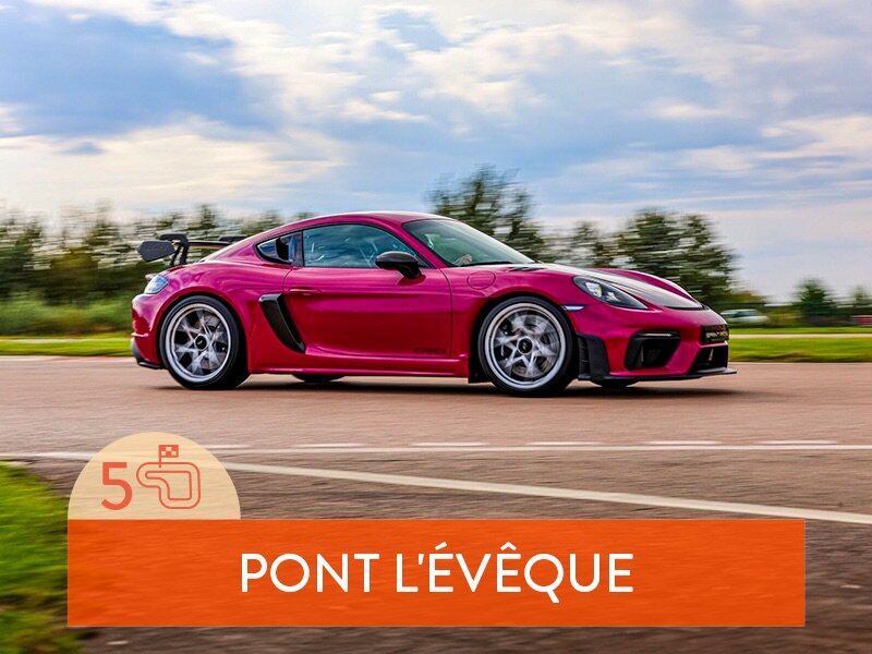 Stage de pilotage : 5 tours sur le circuit de Pont-l'Évêque en Porsche Cayman 718 GT4 RS
