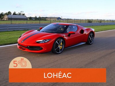 Coffret cadeau Stage de pilotage : 5 tours sur le circuit de Lohéac en Ferrari 296 GTB