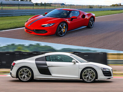 Coffret cadeau Stage de pilotage multivolant : 2 tours en Audi et 2 tours en Ferrari 296 GTB sur le circuit de Nogaro