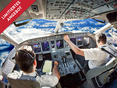 Geschenkbox 1 Stunde Höhenflug im Airbus- oder Boeing-Simulator für 1 Person