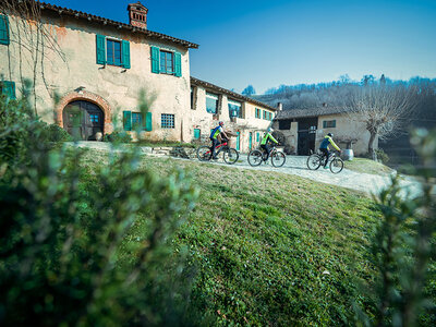 Cofanetto In e-bike tra i vigneti della Lombardia: 2h di tour guidato e degustazione di 4 calici di vino