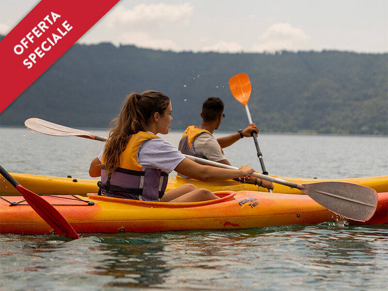 Tour in kayak tra le rovine romane del lago di Castel Gandolfo per 1