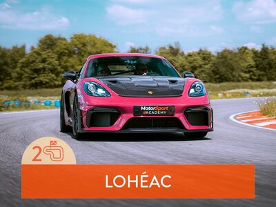 Coffret cadeau Stage de pilotage : 2 tours sur le circuit de Lohéac en Porsche 718 Cayman GT4 RS