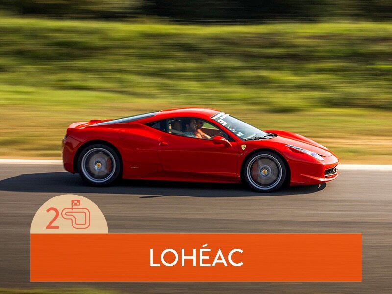 Stage de pilotage : 2 tours sur le circuit de Lohéac en Ferrari F458 Italia