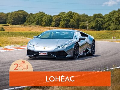 Coffret cadeau Stage de pilotage : 2 tours sur le circuit de Lohéac en Lamborghini Huracán