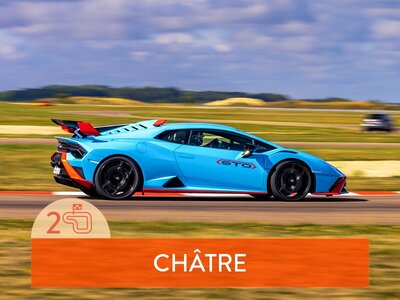 Coffret cadeau Stage de pilotage : 2 tours sur le circuit de La Châtre en Lamborghini Huracán STO