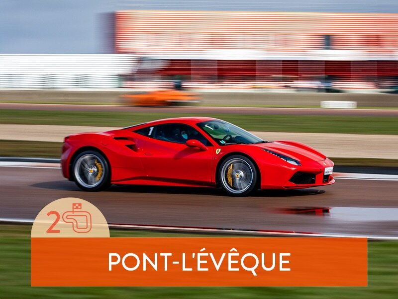 Stage de pilotage : 2 tours sur le circuit de Pont-l'Évêque en Ferrari F488 GTB