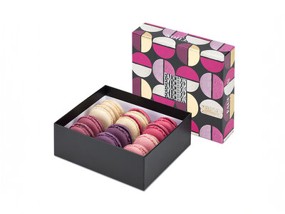 Coffret cadeau Coffret Décor Macaron Fauchon : 12 macarons livrés à domicile