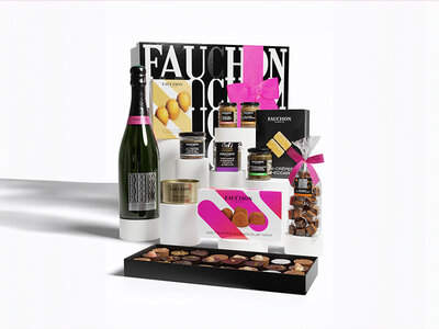 Coffret cadeau Coffret Follement Fauchon : douceurs sucrées et salées avec champagne livrés à domicile